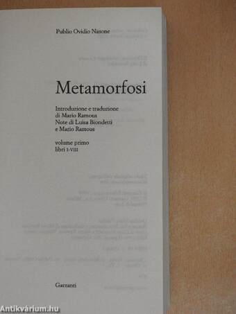 Metamorfosi I-XV