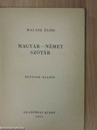 Magyar-német szótár