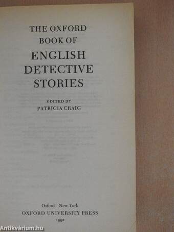 The Oxford Book of English Detective Stories