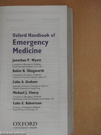 Oxford Handbook of Emergency Medicine