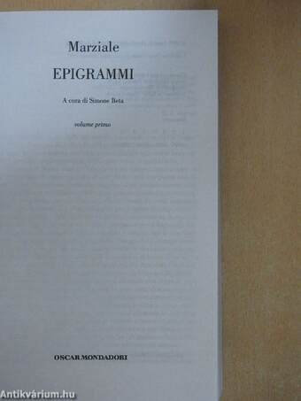 Epigrammi 1-2.