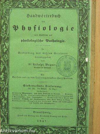 Handwörterbuch der Physiologie (gótbetűs)