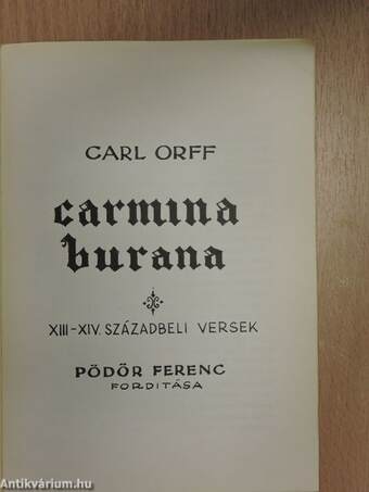 Carmina Burana