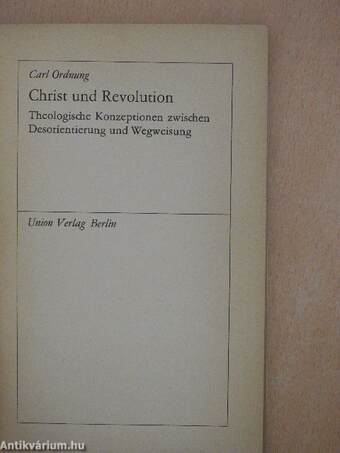 Christ und Revolution