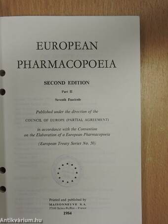 European Pharmacopoeia II. 7. (töredék)