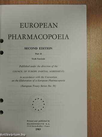 European Pharmacopoeia II. 6. (töredék)