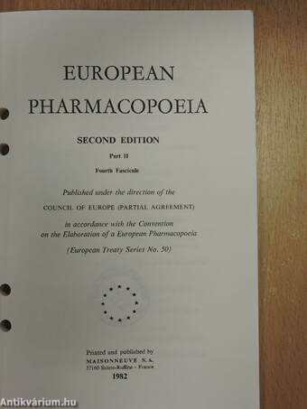 European Pharmacopoeia II. 4. (töredék)