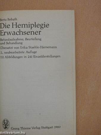 Die Hemiplegie Erwachsener