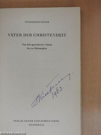 Väter der Christenheit I.