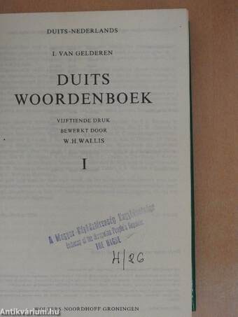 Duits Woordenboek I.