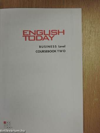 English Today 24 - Business level - Coursebook Two