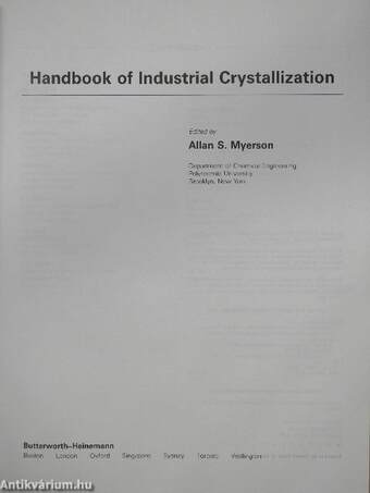 Handbook of Industrial Crystallization