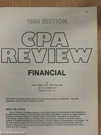 CPA Review: Financial