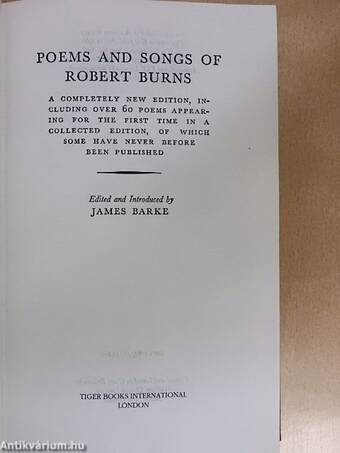 Poems and Songs of Robert Burns