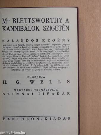 Mr. Blettsworthy a kannibálok szigetén