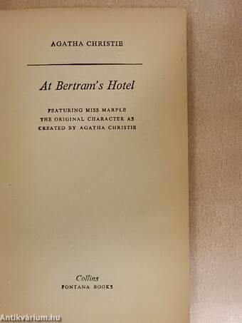 At Bertram's Hotel