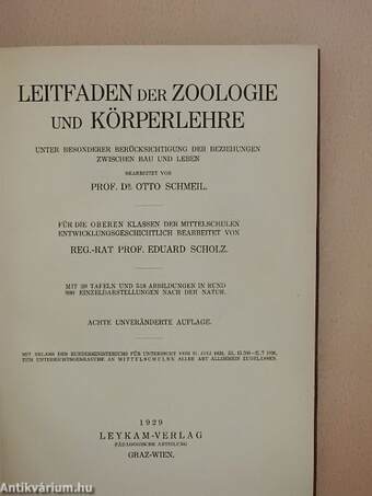 Leitfaden der Zoologie und Körperlehre