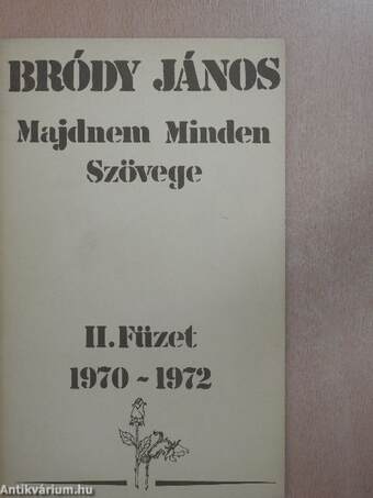 Bródy János Majdnem Minden Szövege II.