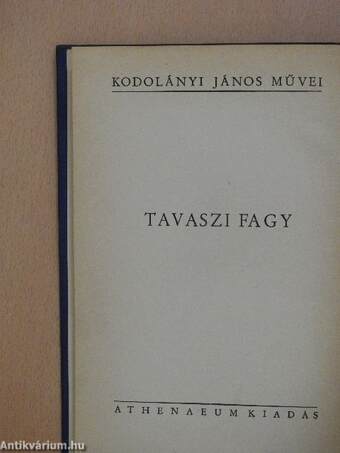 Tavaszi fagy