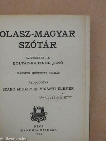 Olasz-magyar szótár