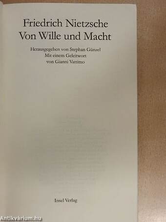 Von Wille und Macht