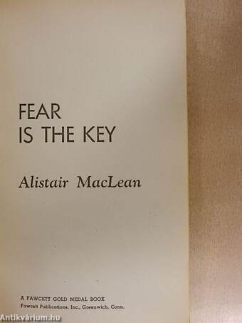 Fear is the Key