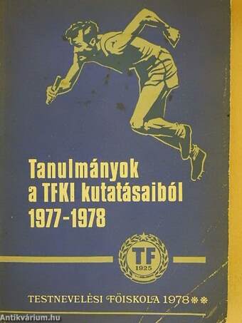 Tanulmányok a TFKI kutatásaiból 1977-1978