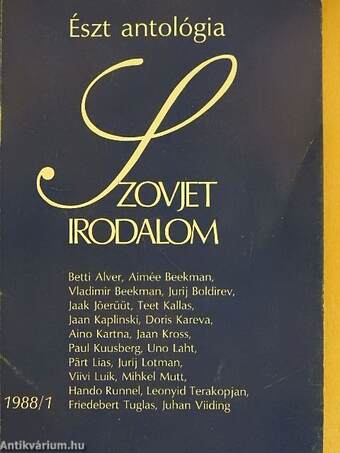 Szovjet Irodalom 1988/1.