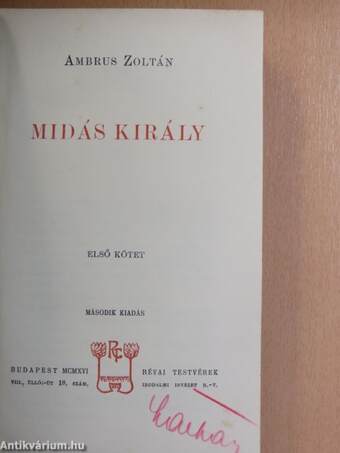 Midás király I-II.