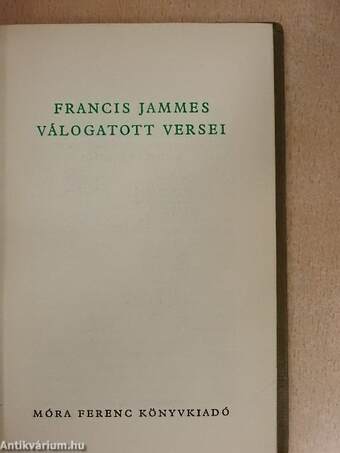 Francis Jammes válogatott versei