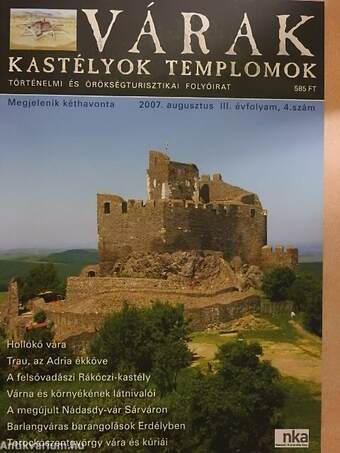 Várak, kastélyok, templomok 2007-2011, 2013. (vegyes számok) (14 db)