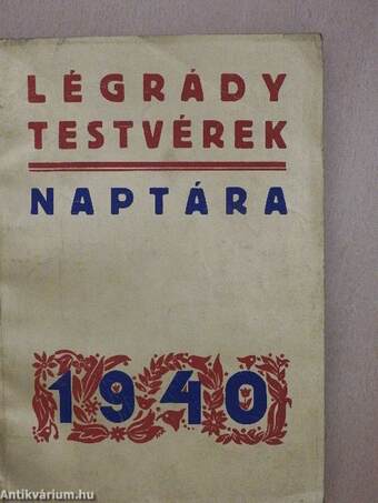 Légrády Testvérek naptára 1940