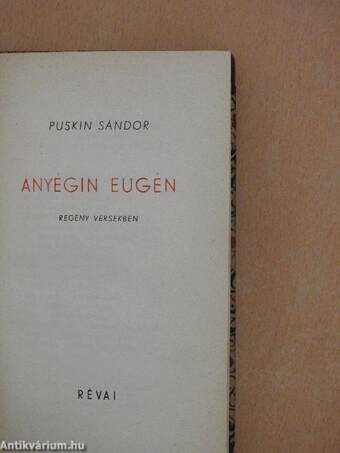 Anyégin Eugén