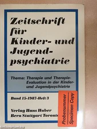 Zeitschrift für Kinder- und Jugendpsychiatrie