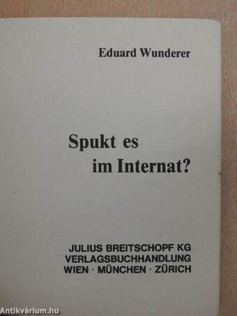 Spukt es im Internat?