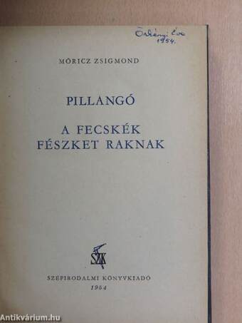 Pillangó/A fecskék fészket raknak