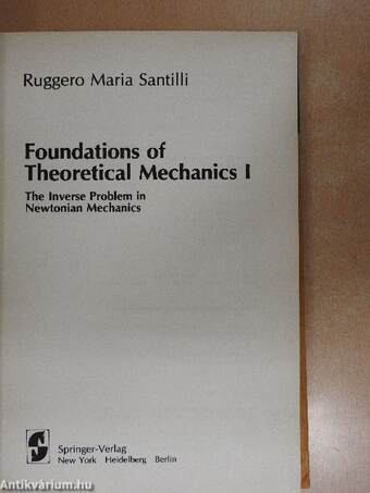 Foundations of Theoretical Mechanics I