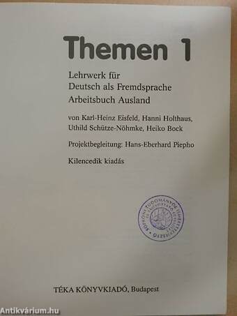 Themen 1 - Arbeitsbuch