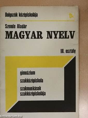 Magyar nyelv III.