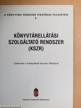 Könyvtárellátási Szolgáltató Rendszer (KSZR)