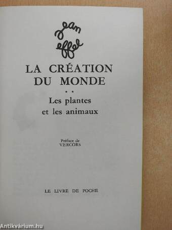 La Création du monde - Les plantes et les animaux