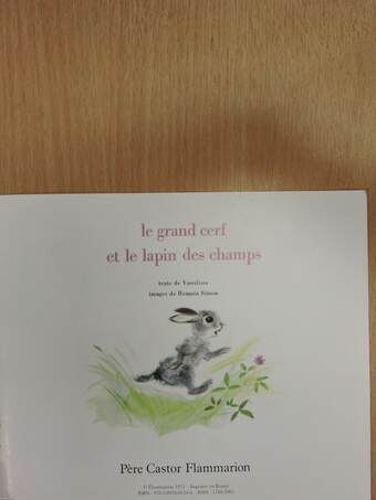 Le grand cerf et le lapin des champs