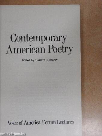 Contemporary American Poetry