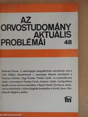 Az orvostudomány aktuális problémái 48.