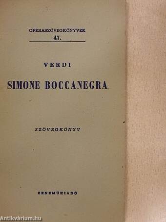 Verdi: Simone Boccanegra