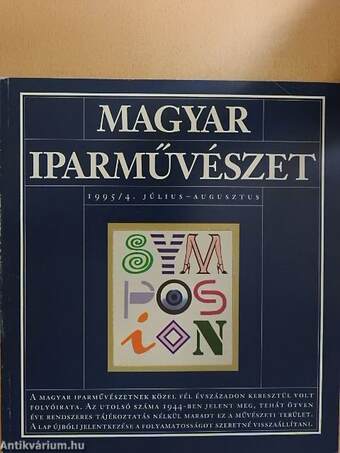 Magyar Iparművészet 1995/4.