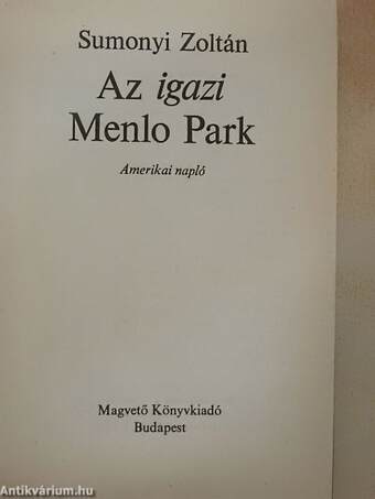 Az igazi Menlo Park