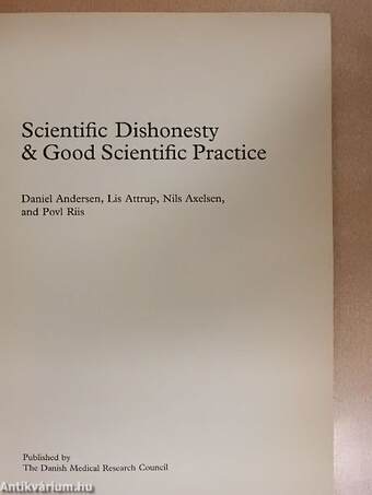 Scientific Dishonesty & Good Scientific Practice