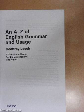 An A-Z of English Grammar and Usage