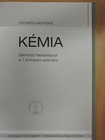 Kémia - Ellenőrző feladatlapok 7.